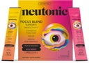 Neutonic Nootrop Focus Blend Powder # 124; Peach Mango & Wild Berry 32 Sticks # 124; Koffein Free, Zero Sugar # 124; Support Memory, Mental Clarity, Kognitiv funktion # 124; Boost Focus, Energy, Brain Health