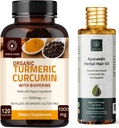 Gurkemeje Curcumin Kapsler og ayurvedic urteolie