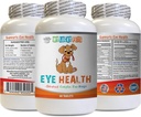 Hundeimmunbooster - Hundeøje sundhed - Avanceret formel - Fordele Vision - Immunstøtte - Hundevitaminer til hud og coat - 1 flaske (60 Treats)