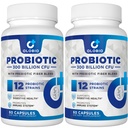 300 Millioner CFU Probiotiske, 12 Stammer med 3 Organic Prebiotics, Probiotika for kvinder og mænd, Dagligt tillæg for fordøjelsesbesvær, immunforsvar, Gut & Bloating Health, Hylde Stable, Vegan, 120 Tæller
