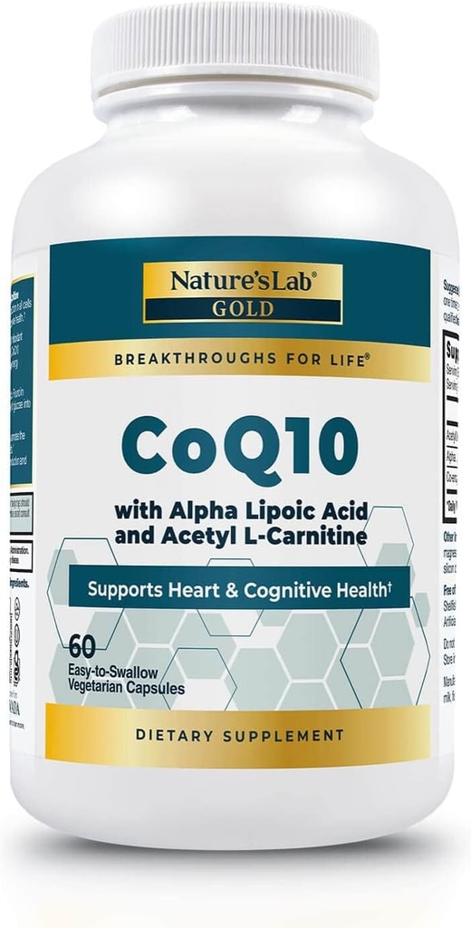 Nature 's Lab Gold CoQ10 + Alpha Lipoic Acid + Acetyl L- Carnitin HCl