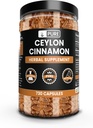 PURE ORIGINALSKE INGREDIENSER Ceylon Cinnamon (730 kapsler) Ingen Magnesium eller Rice Fillers, Altid Pure, Lab Verified