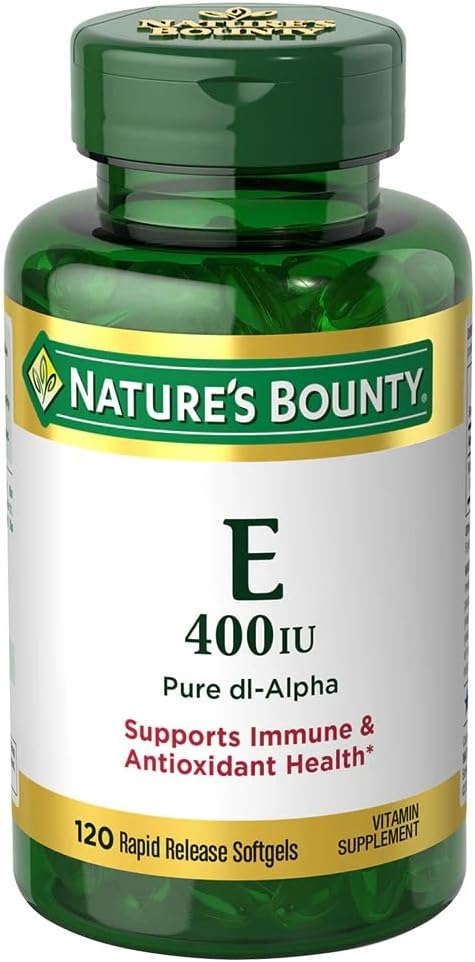 Naturens Bounty E- 400 IE Pure di- Alpha Softels, 120 Greve
