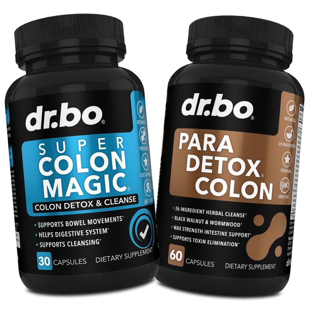 Colon Cleanser Detox & Kropslæde - 15 dages Colon Cleanse piller med Probiotic & Intestinal Guard Cleanser - Poop tarm bevægelse Kosttilskud til intestinal mave Bloating Gut Losning Support