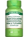Nature 's Truth Glucosamine Chondroitin MSM Complex ttesmå 124; 60 Caplets124; med gurkemeje 124; Triple Strength Formel 124; Non- GMO og Gluten Free Supplement