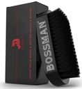 Bossman Beard Børst til mænd - Hand Held Boar & Nylon Brittle Børste - Detangling Børst til skæg og hårpleje