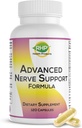 Avanceret nervestøtteformel. Perifer neuropati supplement med alpha lipoinsyre for sund nerve reparation og funktion. Maksimal styrke formel, 120 kapsler