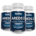 AREDS 2 Select Eye Vitaminer til makulær støtte - Vitaminer til øjne med Zeaxanthin Plus Lutein Macular Supplement - Premium Macular Health Formel - Eye Supplements - 60 Kapsler - (pakke med 3)