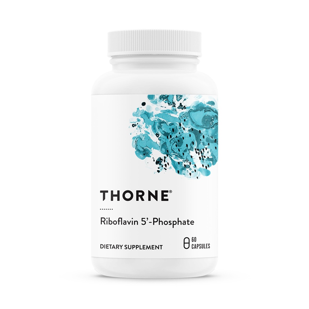 THORNE - Riboflavin 5 '-phosphat - Bioactive Form of Vitamin B2 for Methylation Support * - 60 kapsler
