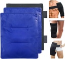Store Gel Soft Fleksible Ispakninger til skader, Genanvendelig Fryser Cold Pack, Hot Cold Compress Therapy, 2 Pakker Gel Pads til Tilbage, Shoulder, Knee, Hip, Leg, Arm Skade, 11 "x14"