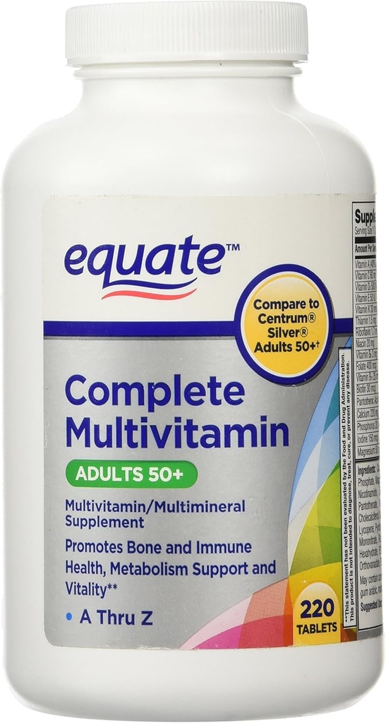 Ækvivalent voksne 50 + Multivitamin 220 c