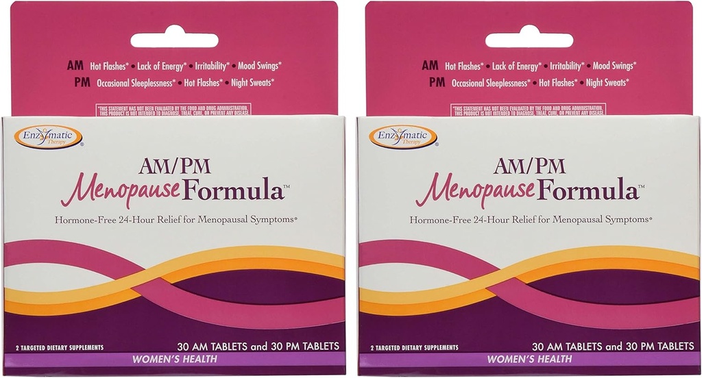 Nature 's Way AM / PM Menopause Hormone- Free Formel Dagtid Energi & rolig søvn, 60 Greve, pakke af 2 (Packaging May Vary)