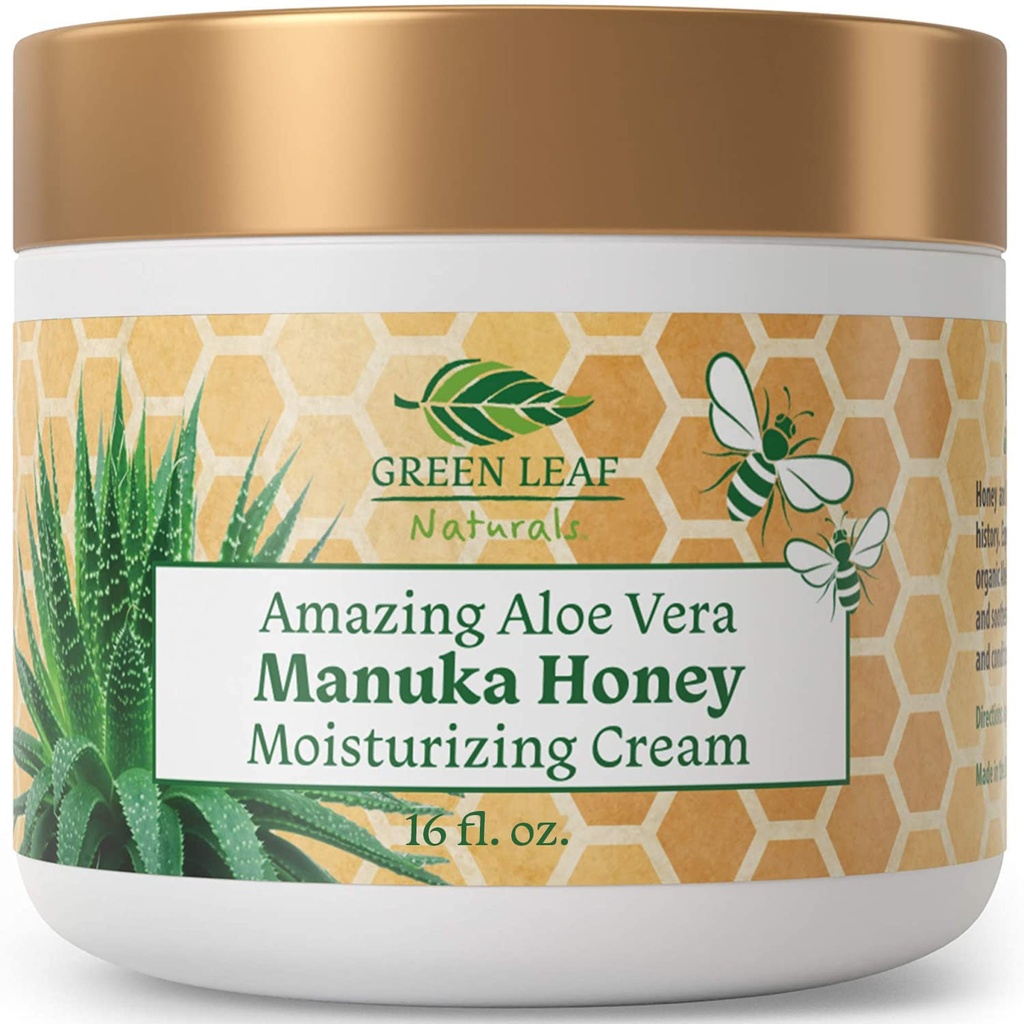 Manuka honning eczema creme fugtgivende lotion fragrance fri for psoriasis Relief - Itchy, tør hududslæt salve - hud beroligende moisturizer - krop og ansigt creme - børn og voksne 16oz