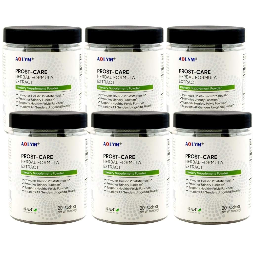 Prost- Care Multi Target Advanced Herbal Formel, Promote Pelvic Wellness, Opretholde sund prostata volumen, Forbedre sund urinarisk funktion for mand 20 Pakker / flaske (pakke med 6)