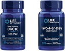 Life Extension Super Ubiquinol CoQ10 100mg 30 Softgels Cellular Energy Support Bundle med Two-Per- Day High Potency 120 Tablet Multivitamin