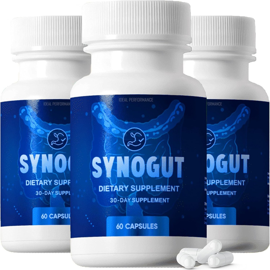 IDEAL PRÆSTATION Synogut piller Kosttilskud for Gut Health (3 flasker)