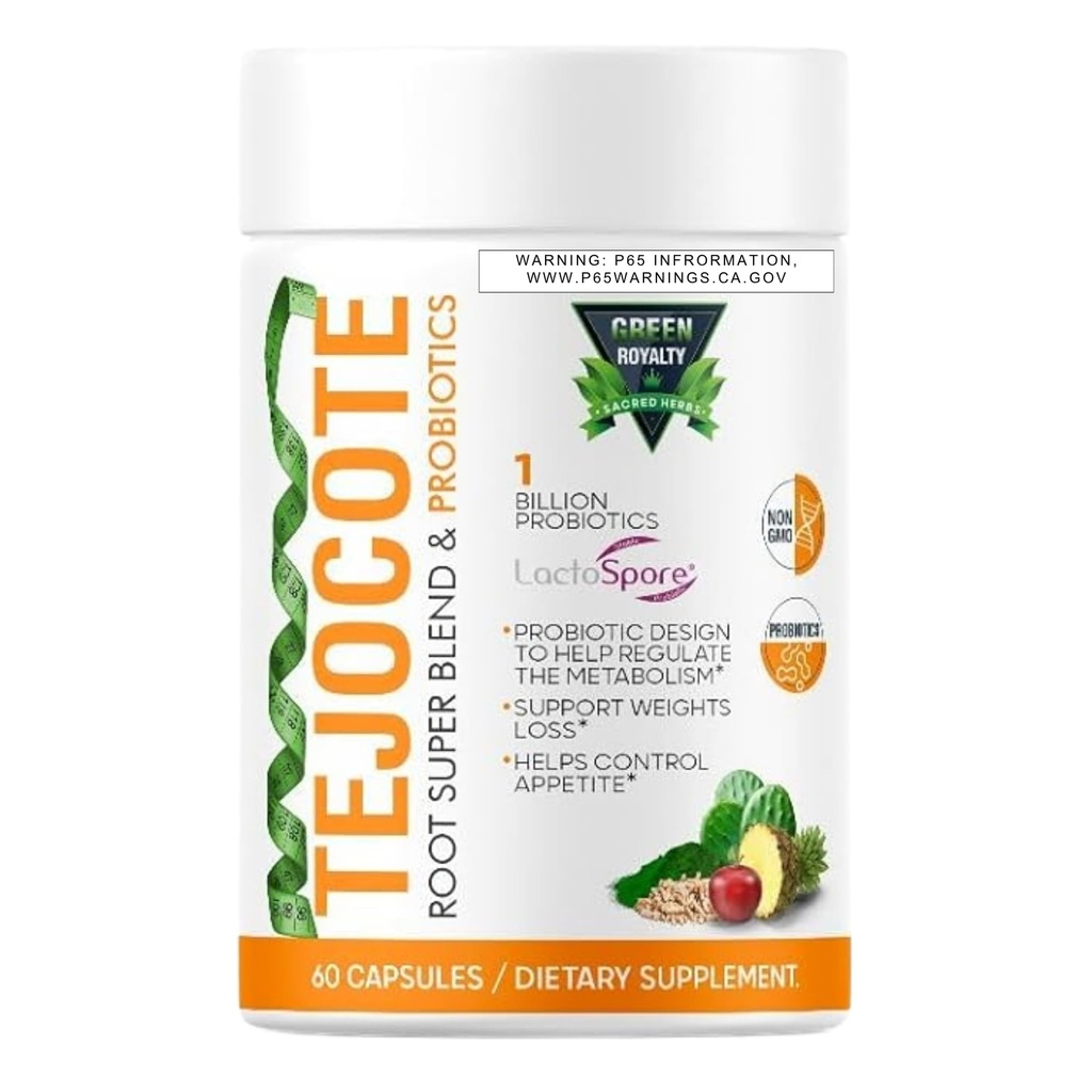 TEJOCOTE Root Super Blend & PROBIOTICS (60Cap) Vægttab Premium Kosttilskud