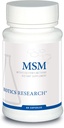 Biotics Research MSM Potent Sulfur Supplement, Collagen Production, Healthy Hair, Skin & Nails, Muscle and Joint Comfort. 60 Capsules