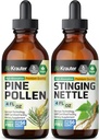 BIO KRAUTER Pine Pollen Tinktur 4 Fl. Oz. & Stinging Nettle Tinktur 4 Fl. Oz.
