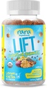 Lift Focus USDA Organic Certified Gummies - Natural Brain Support, Vegan & Gluten- Free, Infunded with Yerba Mate, Lions Mane, Wild Purple Maca & Chaga (60 Gummies, Lift)