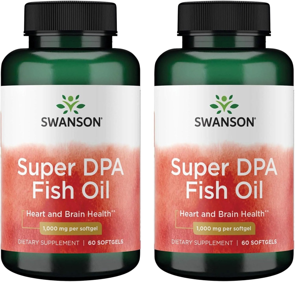 Swanson Super Dpa Fish Oil 1. 000 mg 60 Gels (2 Pack)