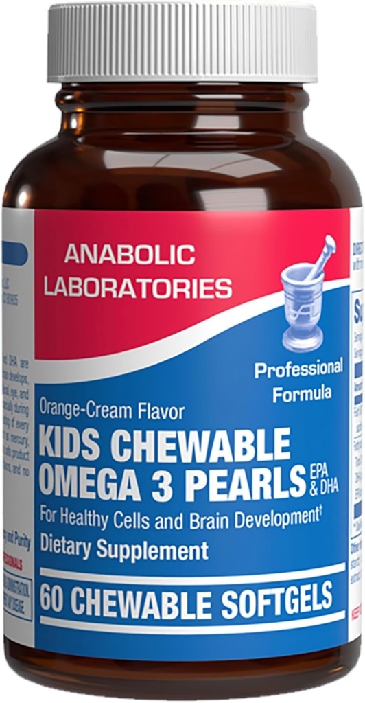 Omega 3 Fish Oil for Kids - Clinical Formel Kids Fish Oil Gummies med Omega 3 EPA DHA for Children 's Eye Brain Hear & Samlet udviklingsstøtte - Ingen kunstige flavors eller farver - 30 dages forsyning
