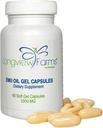 Longview Farms ® Emu Oil Gel Capsules Note 124; 100% Pure Emu Oil for Skin Health, Mobility, og General Wellness Note 124; Natural Omega 3, 6, 9, og Essential Vitamin Medical