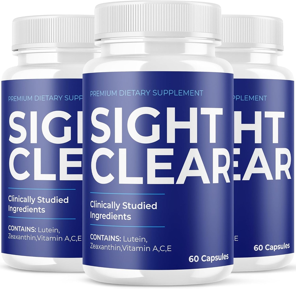 (3 Pack) Synlig klar øje supplement - Officiel formel - Synlig klar 20 / 20 Vision Vitamin - Synlig klar Vision Support Avanceret styrke, Syns klar øje piller Wellness (180 kapsler)
