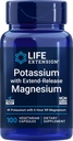 Life Extension 99mg Kalium med extenen- Release Magnesium 250mg, 100 Veg Caps - Gluten- Free - Non-GMO - Vegetar Supplement for mænd og kvinder - Dual- Action Mineral Formel