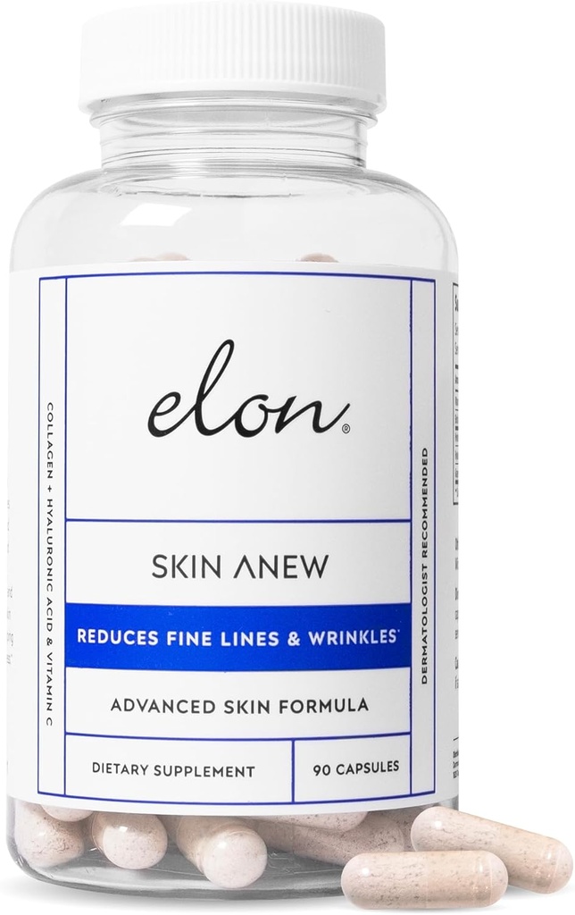 Elon Skin Anew med hydrolyseret kollagen & Hyaluronsyre & Grape Seed Extract & Antioxidants