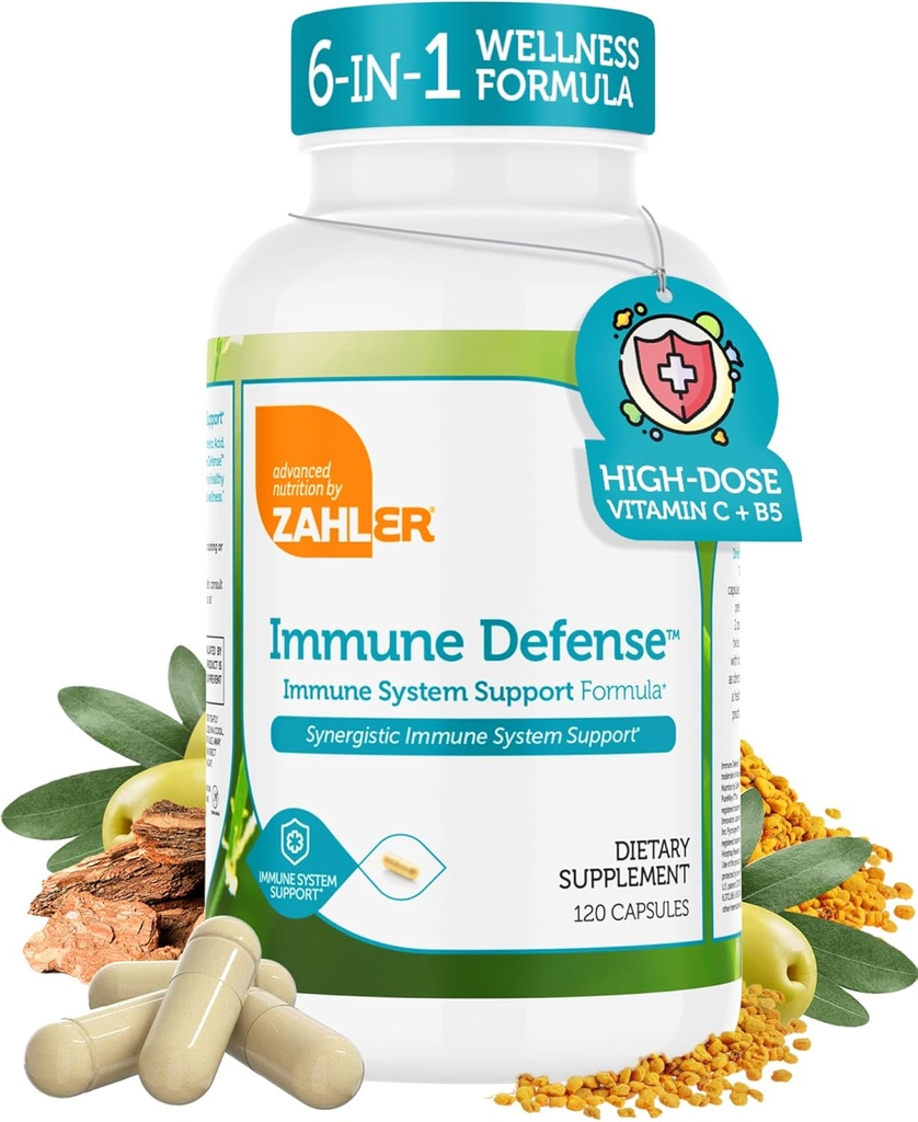 Zahler immunforsvar, immunsystem support, certificeret kosher, 120 kapsler
