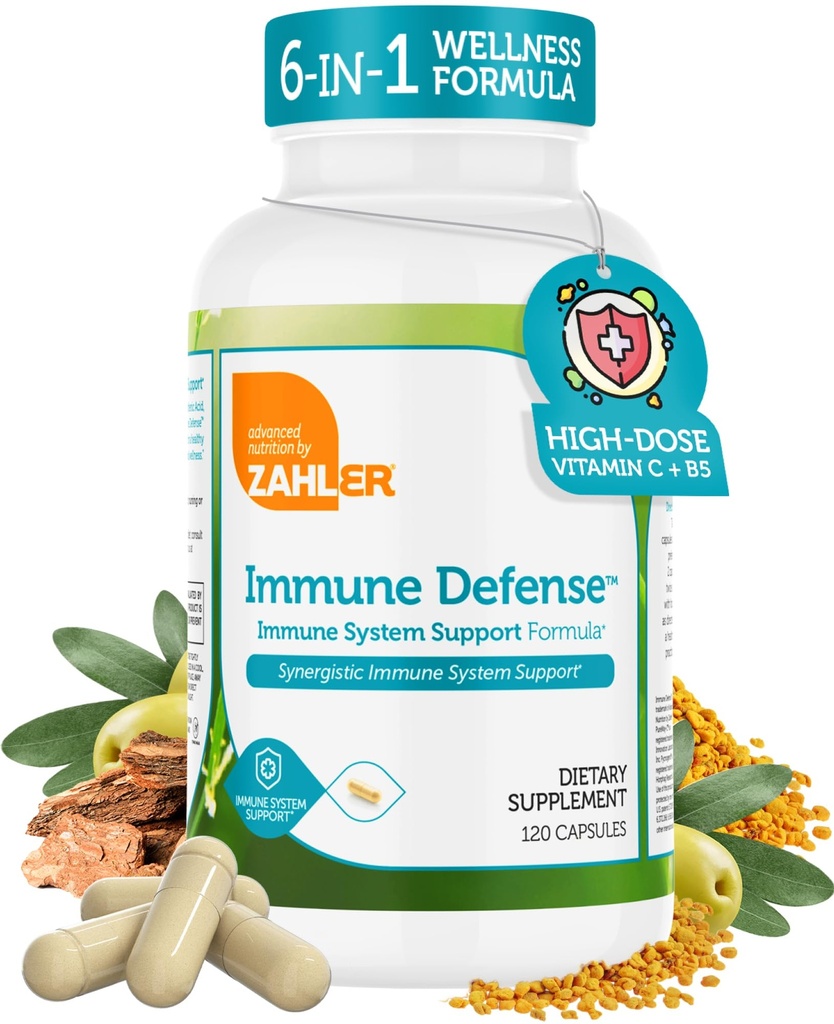 Zahler immunforsvar, immunsystem support, certificeret kosher, 120 kapsler