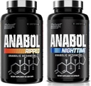 Nutrex Forskning Anabol Ripped & Nighttime PM Muscle Builder og Shredding Combo