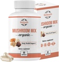 Organic Mixed Mushroom Capsules Natural Supplements 124; Cordyceps Sinensis, Reishi, Lion 's Mane, Tyrkiet Hale 124; immunforsvar, Vitality Boost, Non-GMO & Allergen- Free