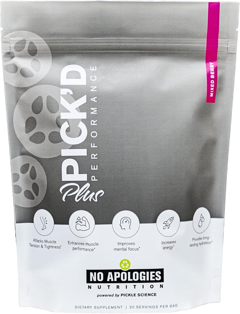 Pick 'd Performance Plus Supplement, 20 Servering, Understøtter muskelfunktion, Fokus, energi og hydrering
