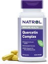 Natrol Quercetin Complex, Kosttilskud til immunsundhed, Quercetin Kosttilskud med C-vitamin og Citrus Bioflavonoider, 50 kapsler, Op til en 25 dages forsyning