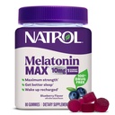 Natrol Melatonin 10mg Sleep Aid Supplement, 80 Count MelatoninMax Gummies, Blueberry Flavor, 10 mg Melatonin Gummies for Occasional Sleeplessness, 80 Day Supply