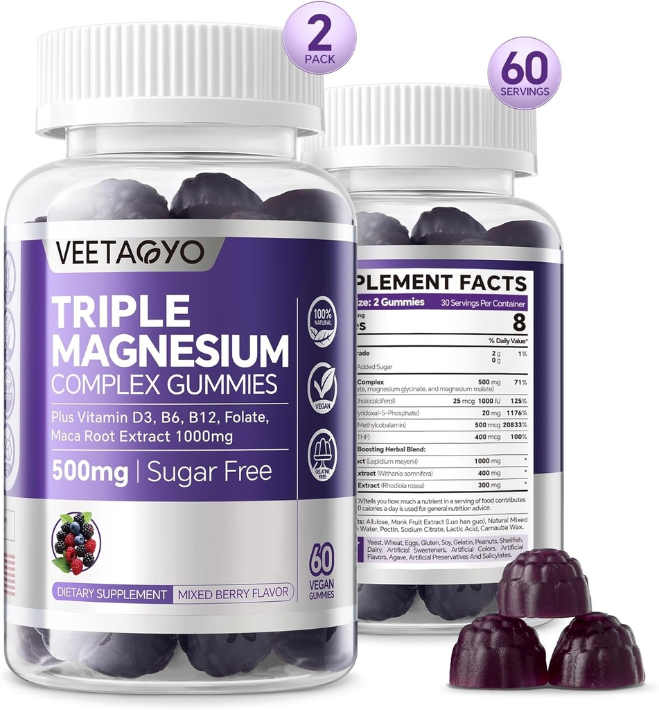 Magnesium Gummies 500mg 400mg