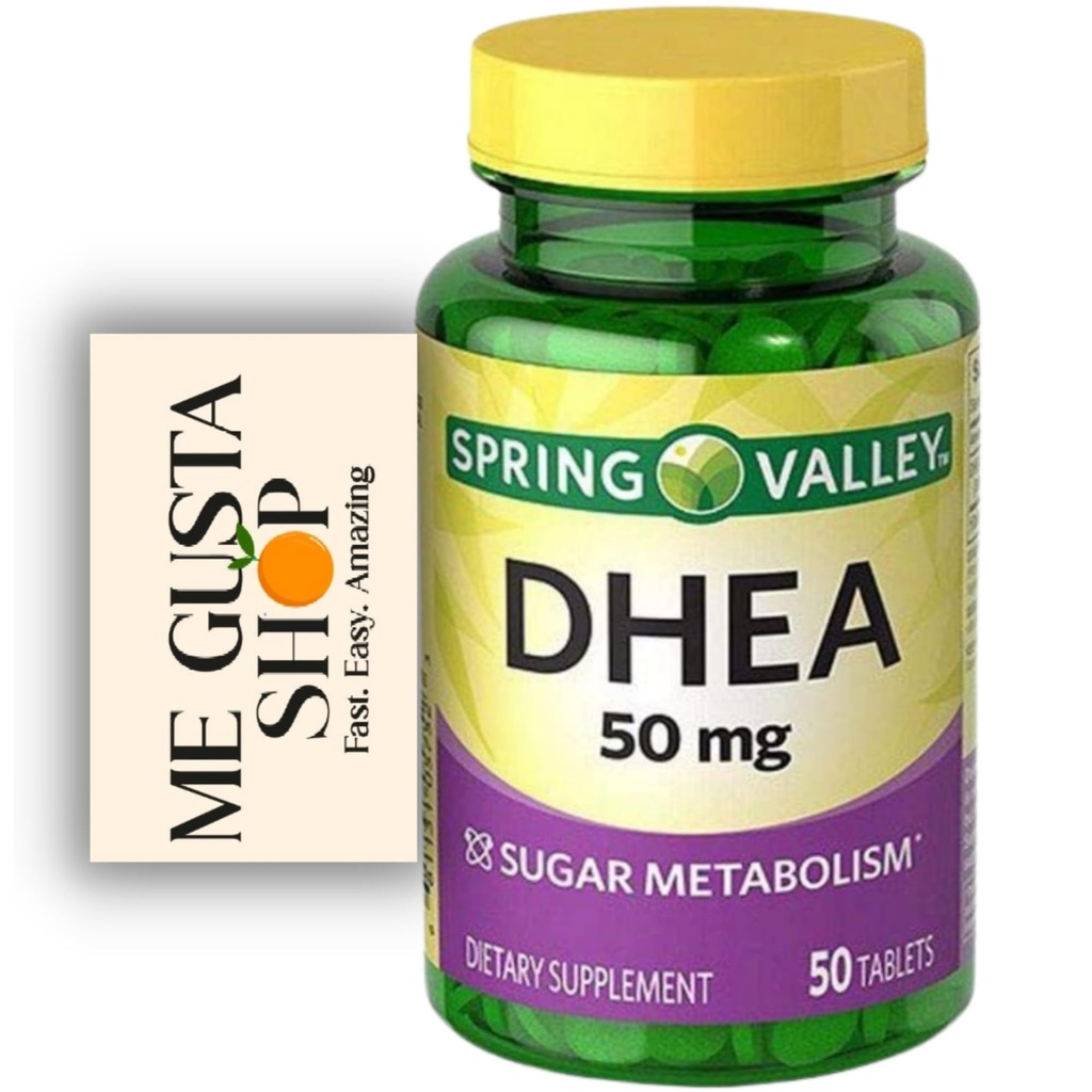 Spring Valley DHEA tabletter, 50 mg, 50 Greve Inkluderer Pill Organizer