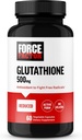 FORCE FACTOR Glutathion supplement, antioxidant supplement med reduceret Glutathion 500 mg for Superior Absorption og effekt, aktiv form, Vegan, Non- GMO, 60 vegetabilske kapsler