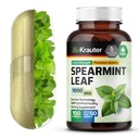 BIO KRAUTER Spearmint Capsules 1000 mg - 100 Greve - Vegansk Spearmint Supplement til fordøjelsesstøtte og respiratorisk støtte - Mentha Spicata - Ingen Fillers