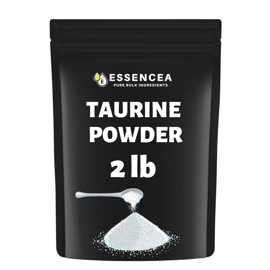 Taurine Powder 2lb Pure Bulk Ingredienser Mex124; 100% Taurine Powder Mex124; Premium Quality Supplement (32 Ounces) [Packaging May Vary]