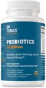 Dr. Tobias Probiotics 30 Millioner, 10 Strops, 30 Millioner CFU 'er, Målrettet Release Probiotics for Kvinder & Mænd, Understøtter fordøjelsessygdomme, Shelf- Stable, Non- GMO, 30 Kapsler, 30 Servere