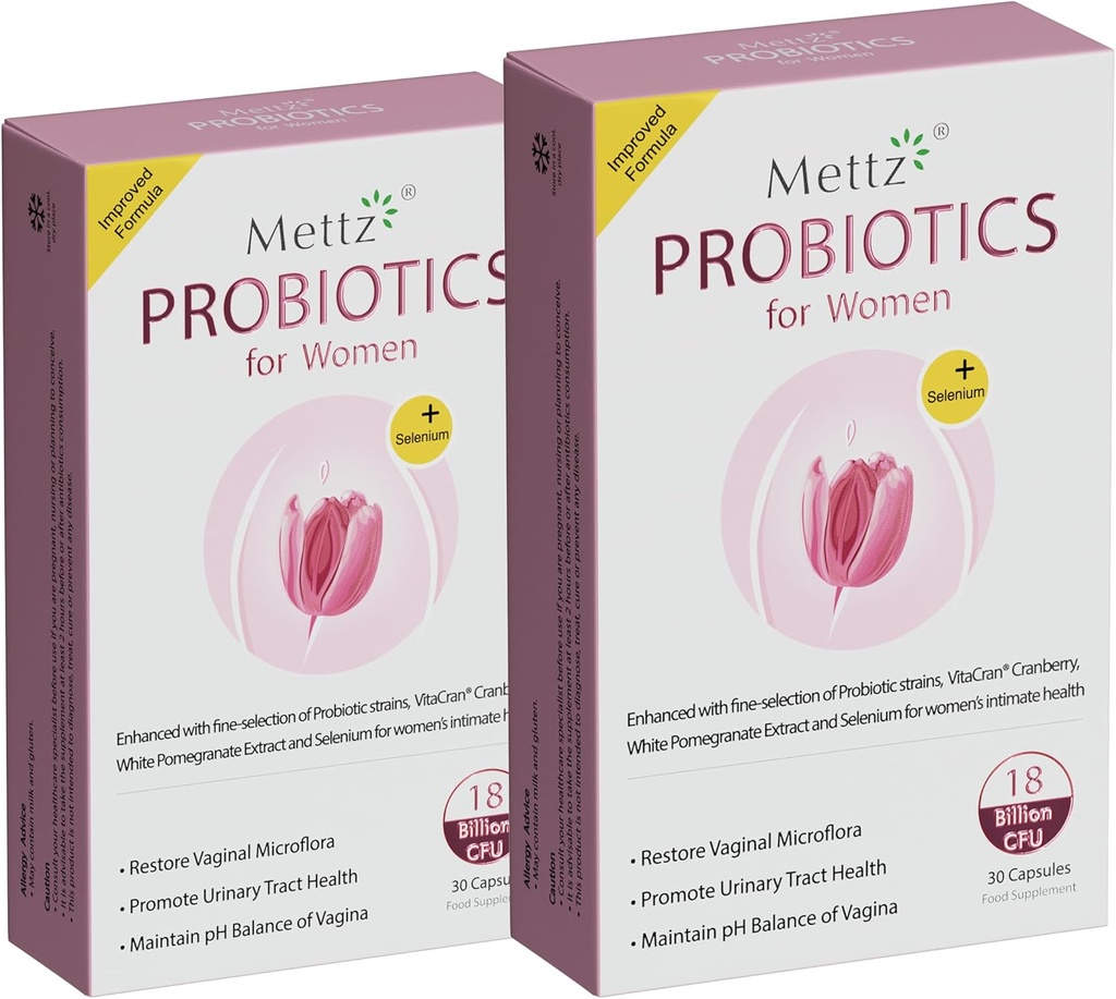 Vaginal Probiotika for kvinder pH Balance med Lactobacillus Probiotic & Cranberry, White Pomegranate, Women 's Vaginal Health Supplement, Sund vaginal Odor & Vaginal Flora, 30Ct (pakke med 2)