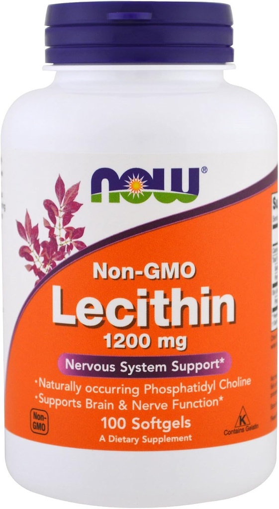 Now Foods Now Foods, (2 Pack) Lecithin, 1200 mg, 100 Softgel