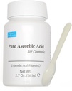 Pure Ascorbic Acid Kosmetic, 2.7 oz. 76.5g Pure Vitamin C Pulver til ansigt, Hud, Emne brug, L- Ascorbic Acid Pulver, VIT c Pulver, Mini Spoon Inkluderet.