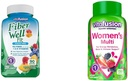 Viafusion Fiber Well Fit Gummies Supplement, 90 Greve (Packaging May Vary) & Dame Multivitamin Gummies, Berry Flavored Daglige Vitaminer for Kvinder