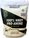 Sund 'N Fit 100% WHEY PRO- AMINO v2.0- Vanilla (2lb): 100% Whey Protein PLUS Peptider Fra Amerikas # 1 Mærke i kosttilskud, teknologi og renhed. Vanilla, 2lb.