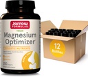 Jarrow Formulas Magnesium Optimizer Kosttilskud, understøtter nerve, muskelfunktion og ben sundhed, 200 tabletter, 100 dages levering pakke med 12