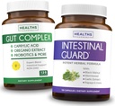 Intestinal Guard & Gut Complex (2 - Måned Supply) Gut Guard Combo - Intestinal Guard (120 Kapsler) Potent Natural Formel & Gut Complex (120 Kapsler) Natural Candida Support - All- in- one Support